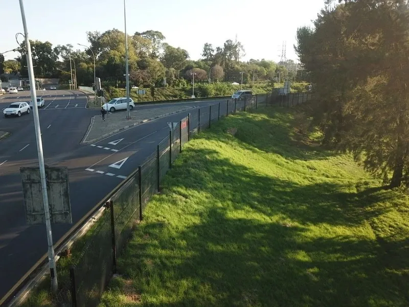 ClearVu fencing along the park perimeter